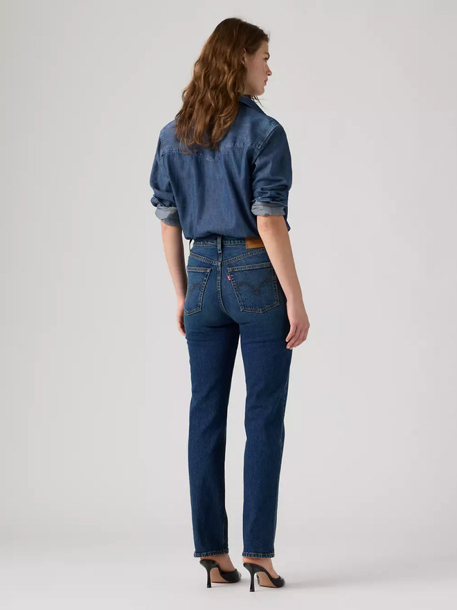 levi's® women's ribcage slim jeans 0081W00082429 Medium Indigo  – Levi's Hong Kong