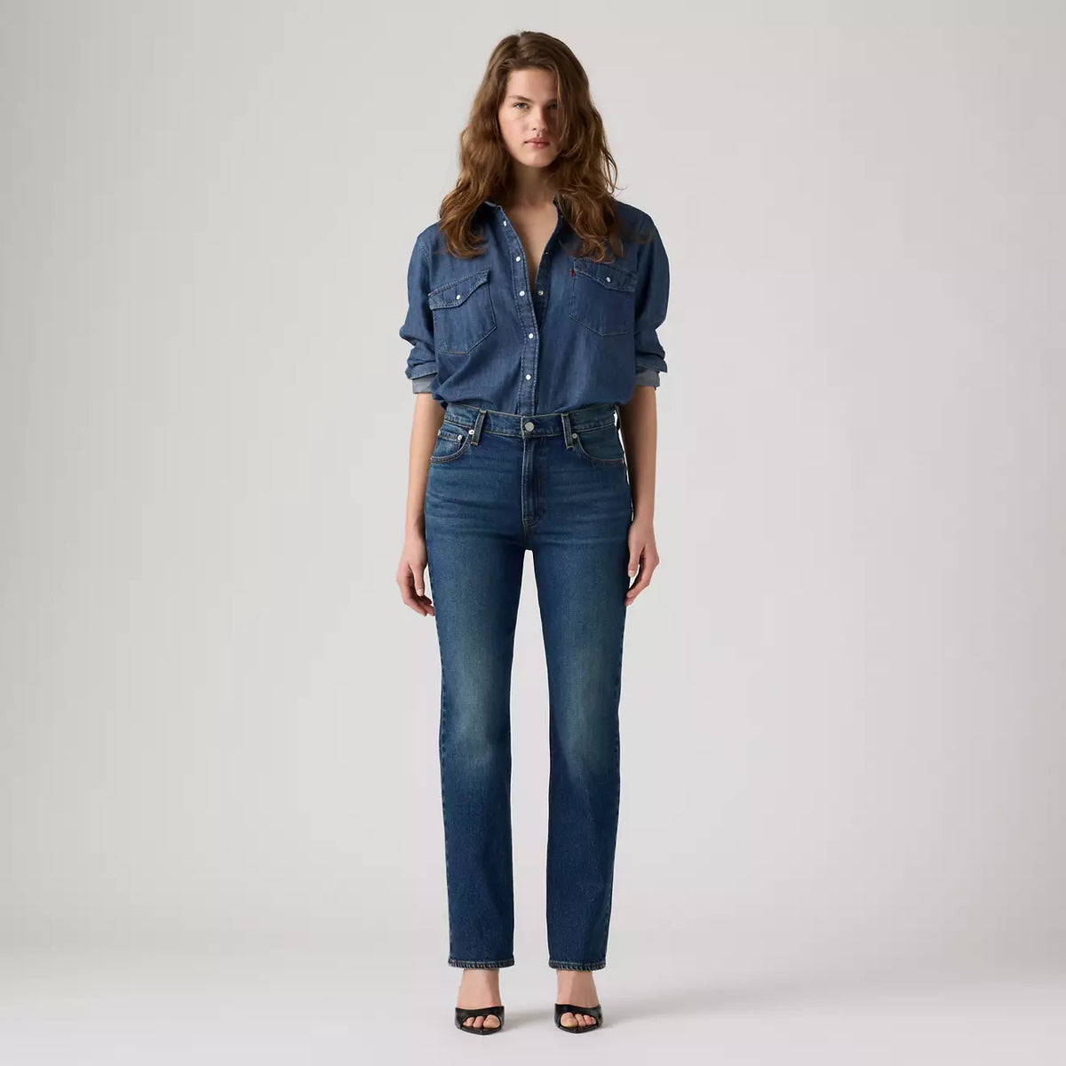 Levi's® Ribcage Slim 牛仔褲 | 女裝