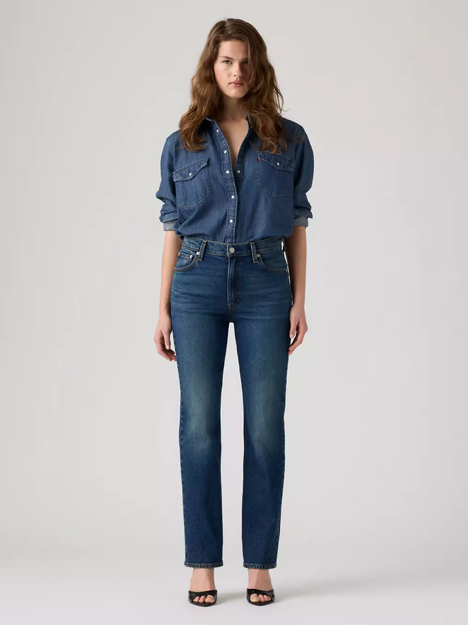 levi's® women's ribcage slim jeans 0081W00082429 Medium Indigo  – Levi's Hong Kong