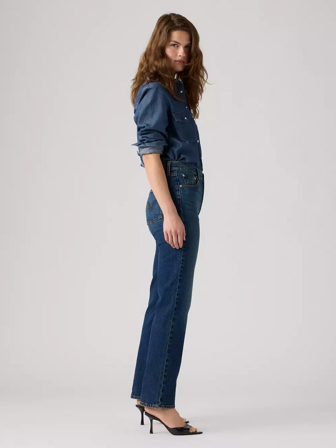levi's® women's ribcage slim jeans 0081W00082429 Medium Indigo  – Levi's Hong Kong
