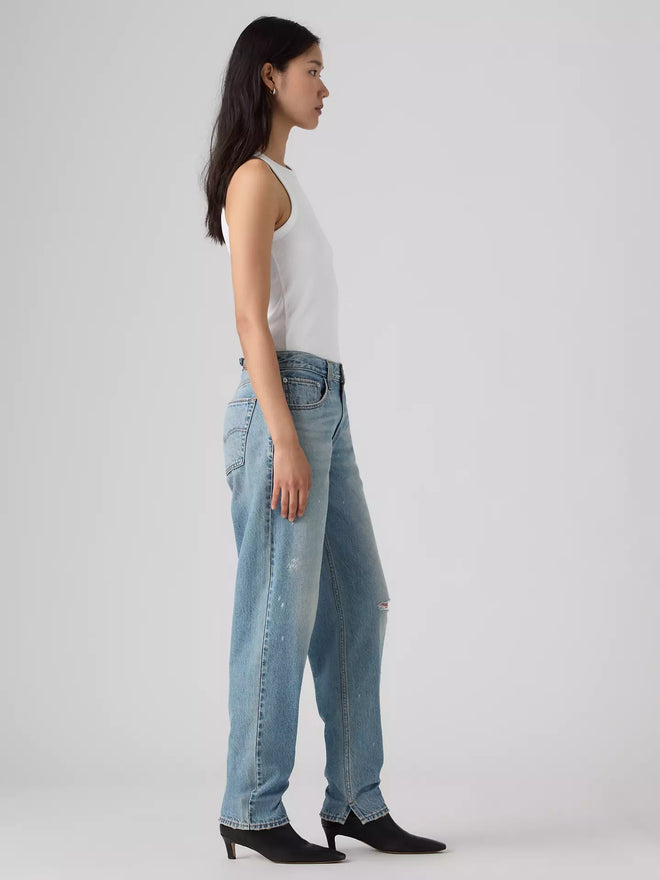levi's® loose taper 寬鬆錐形牛仔褲 | 女裝   0083N00022429 Medium Indigo  – Levi's 香港