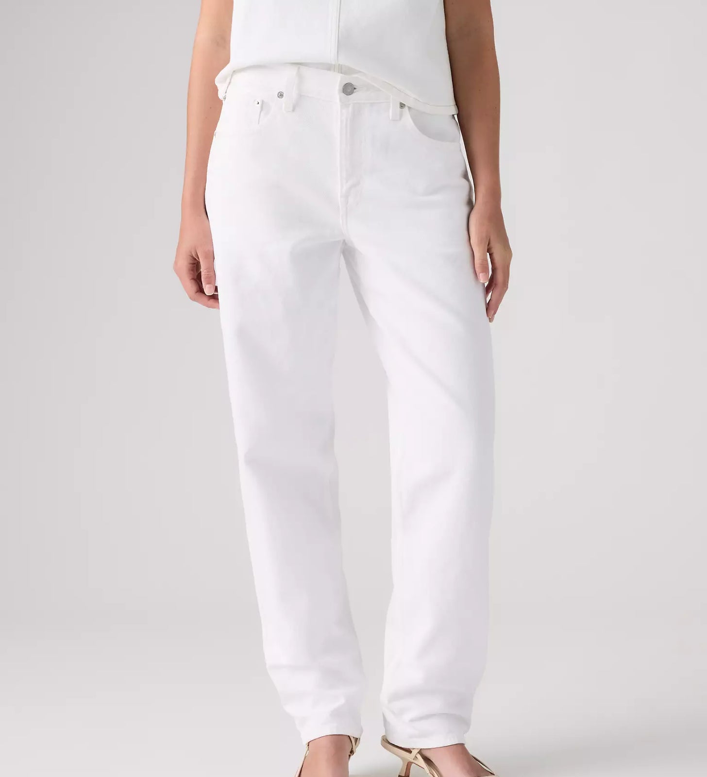 levi's® loose taper 寬鬆錐形牛仔褲 | 女裝   0083N00032429 White – Levi's 香港