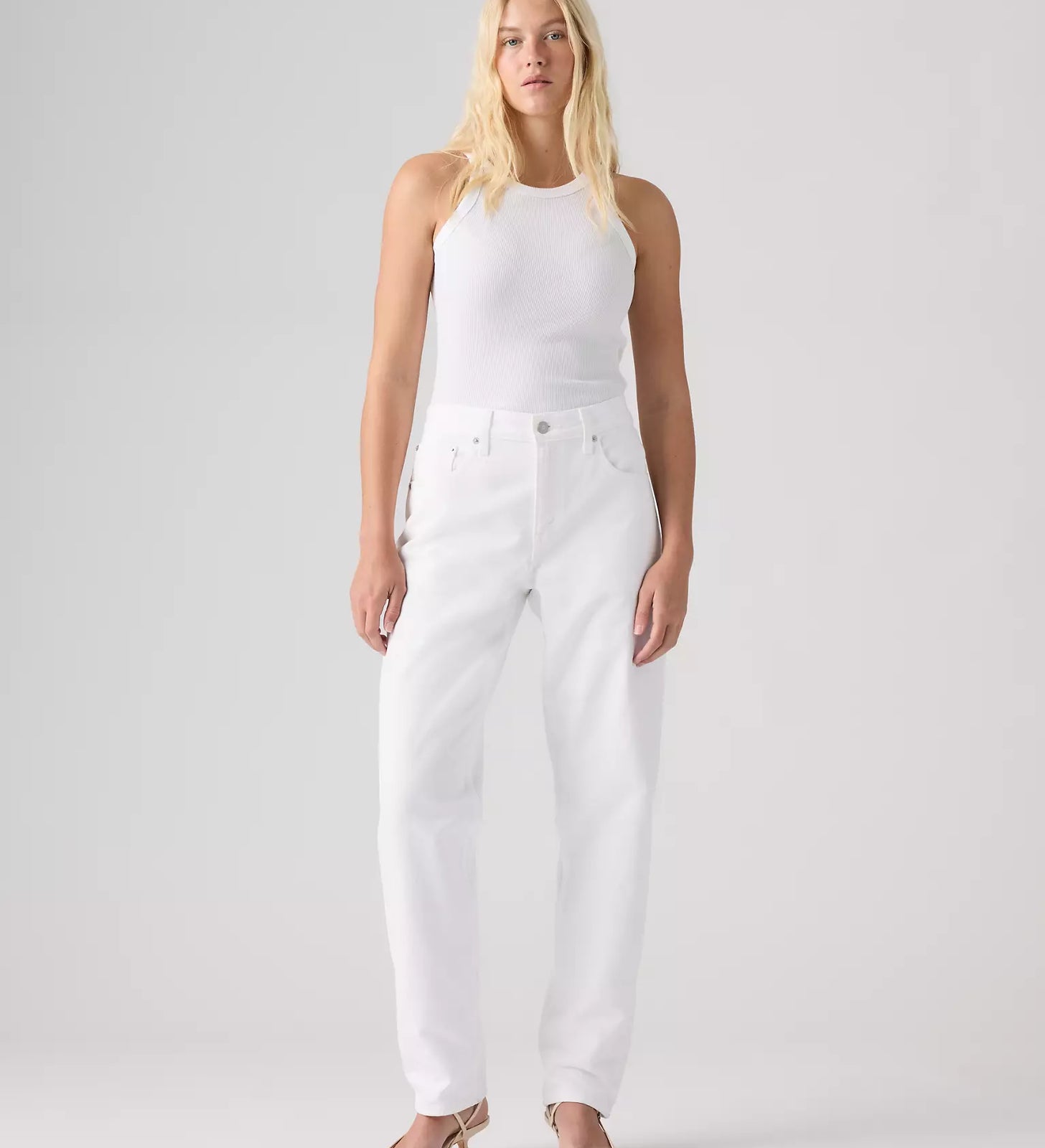 levi's® loose taper 寬鬆錐形牛仔褲 | 女裝   0083N00032429 White – Levi's 香港