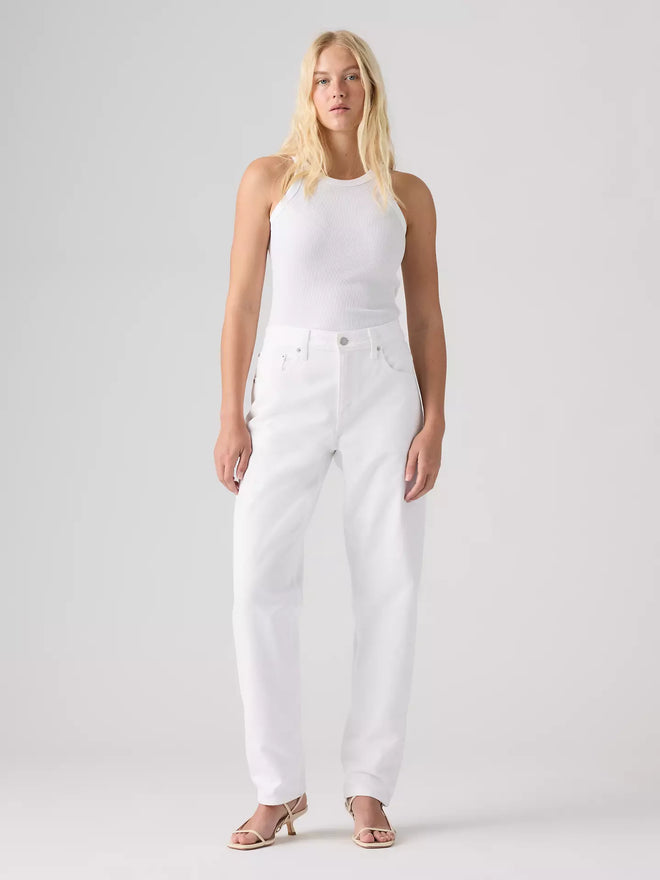 levi's® loose taper 寬鬆錐形牛仔褲 | 女裝   0083N00032429 White  – Levi's 香港