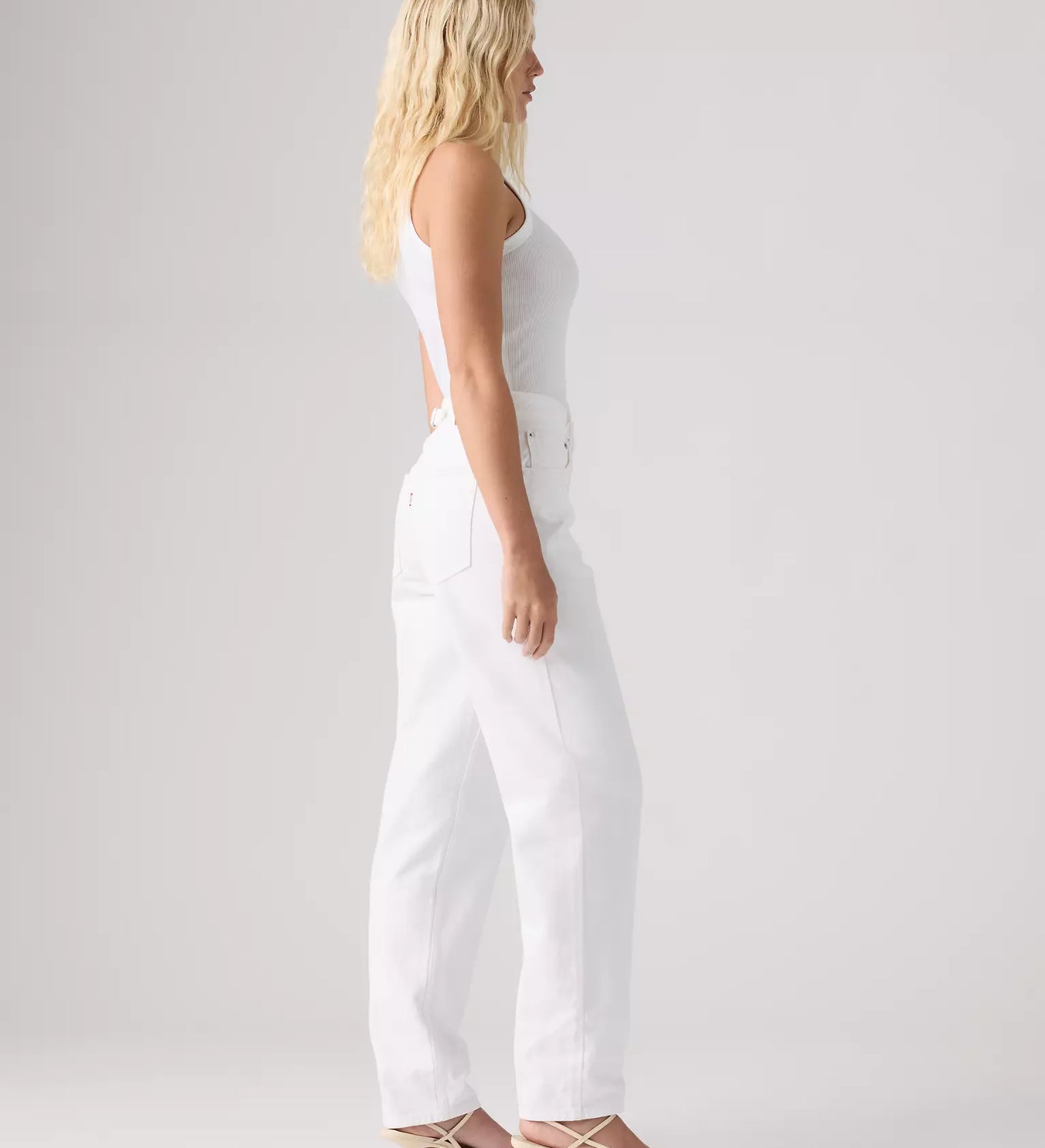 levi's® loose taper 寬鬆錐形牛仔褲 | 女裝   0083N00032429 White – Levi's 香港