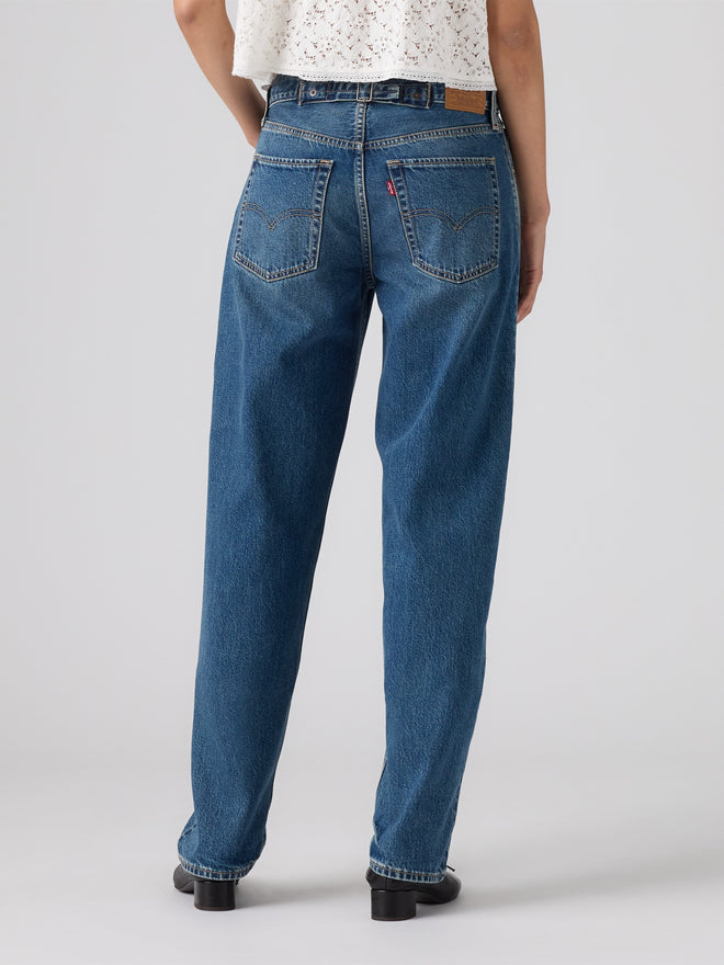 rosé朴彩英同款 levi's® 寬鬆錐形牛仔褲 | 女裝 0083N00492431 Medium Indigo  – Levi's 香港