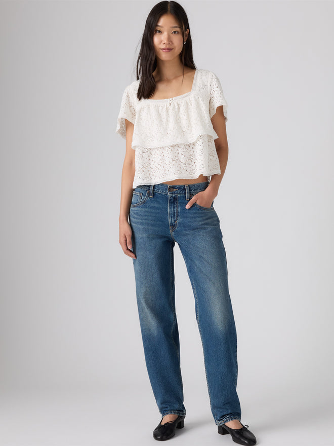 rosé朴彩英同款 levi's® 寬鬆錐形牛仔褲 | 女裝 0083N00492431 Medium Indigo  – Levi's 香港