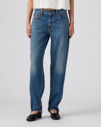levi's® 寬鬆錐形牛仔褲 | 女裝 0083N00492431 Medium Indigo  – Levi's 香港
