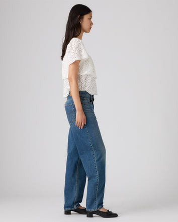 levi's® 寬鬆錐形牛仔褲 | 女裝 0083N00492431 Medium Indigo  – Levi's 香港