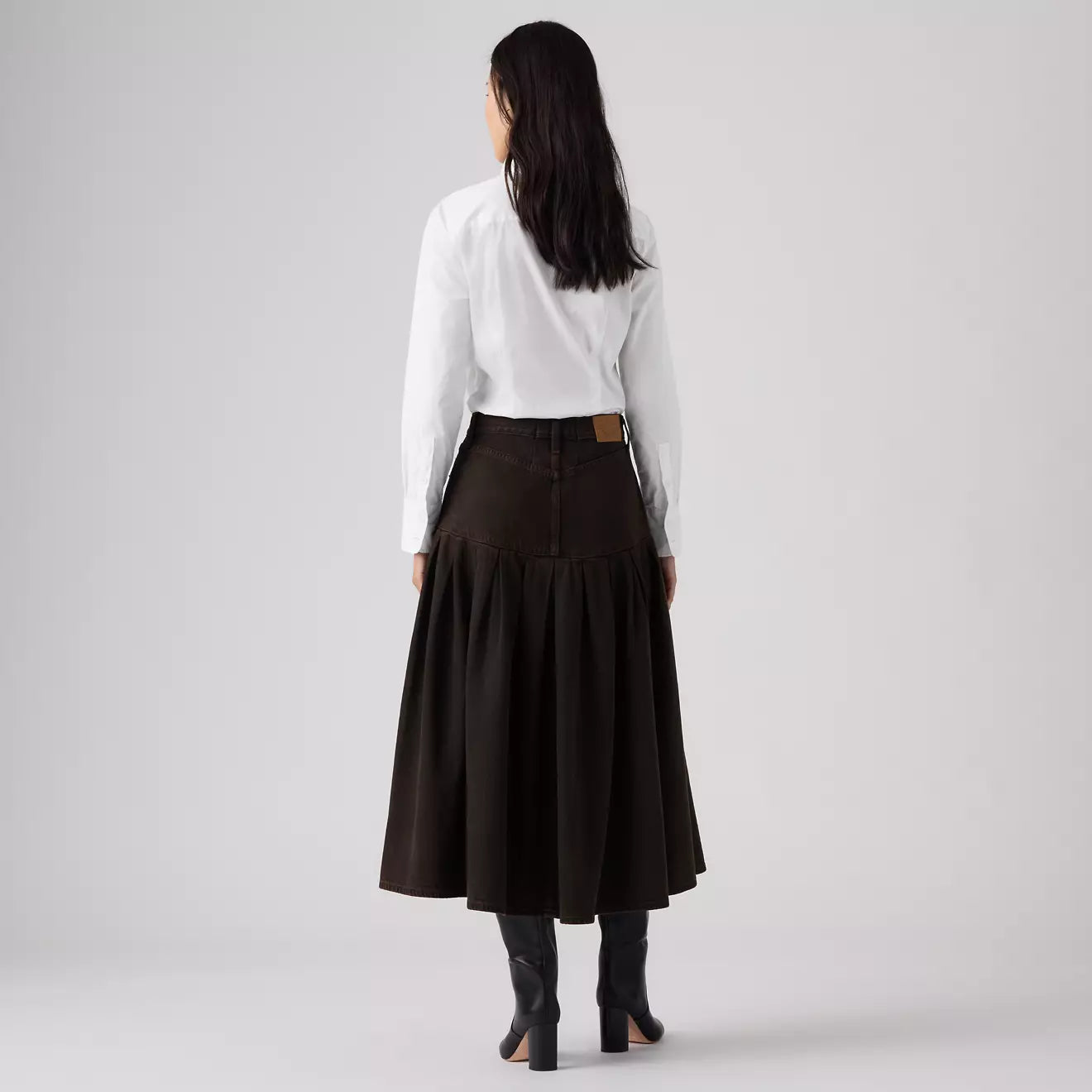 levi's® yoked風琴褶裙 | 女裝 0089T000124- Brown – Levi's 香港