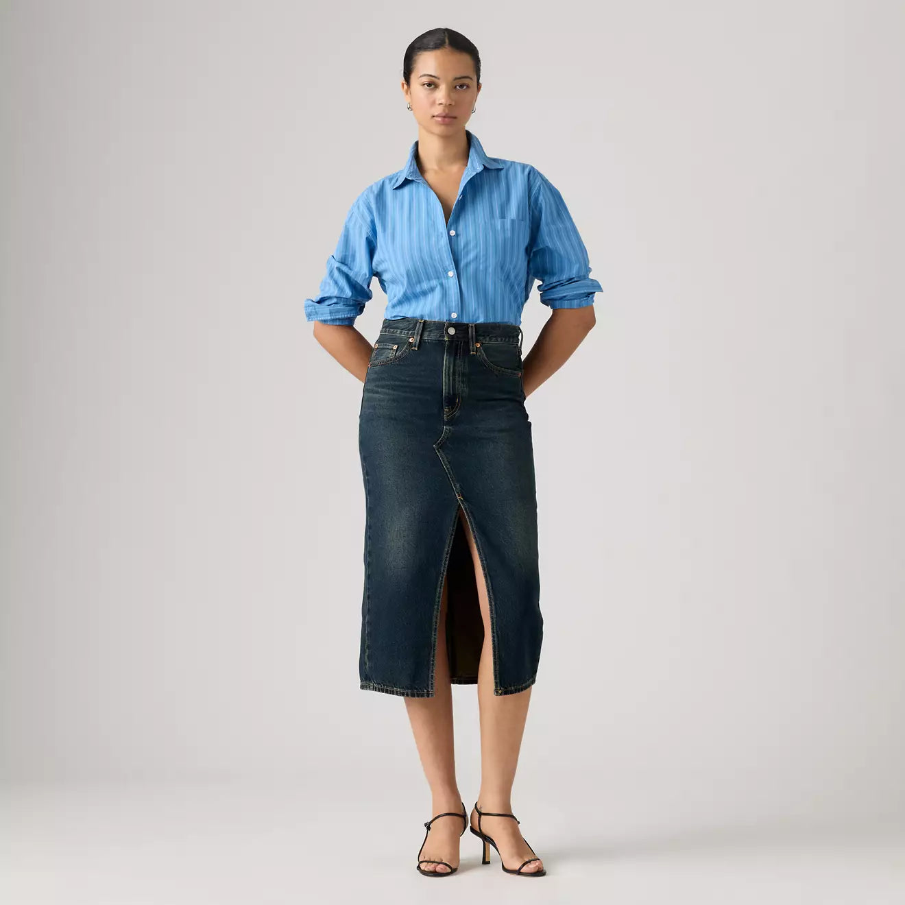 Levi's® 開叉中長裙 | 女裝