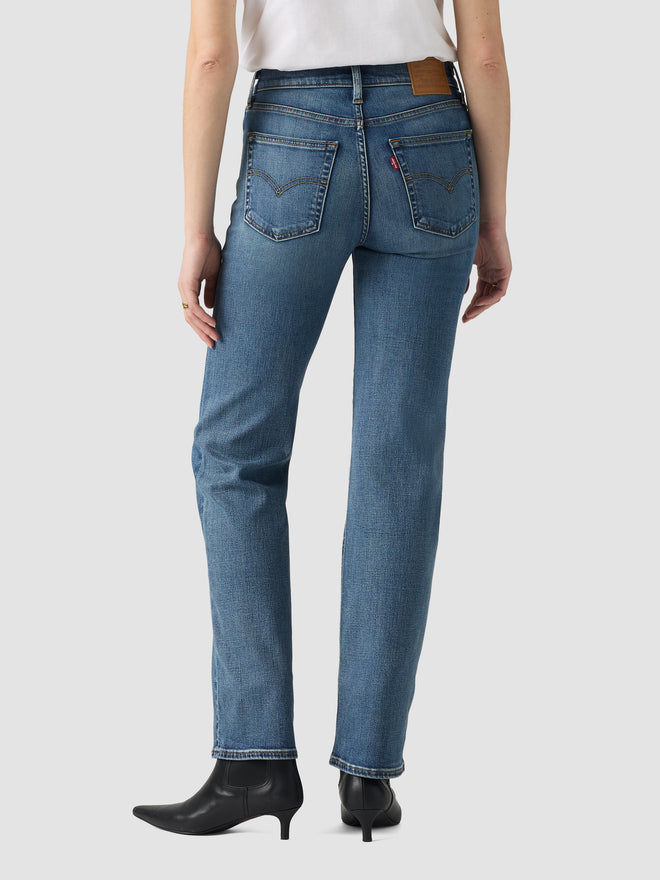 levi's® 723 high-rise straight 高腰直腳牛仔褲 | 女裝   008SY00102430 Medium Indigo  – Levi's 香港