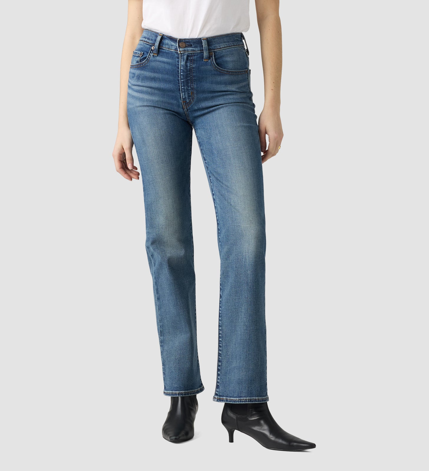 levi's® 723 high-rise straight 高腰直腳牛仔褲 | 女裝   008SY00102430 Medium Indigo – Levi's 香港