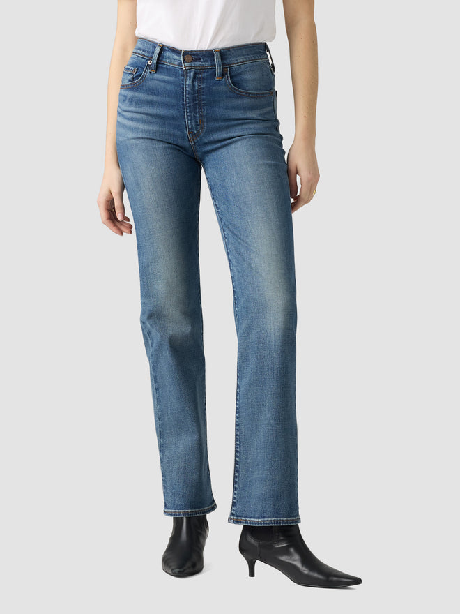 levi's® 723 high-rise straight 高腰直腳牛仔褲 | 女裝   008SY00102430 Medium Indigo  – Levi's 香港