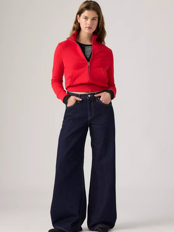 levi's® teardrop 闊腳牛仔褲 | 女裝 0098S00012430 Dark Indigo  – Levi's 香港