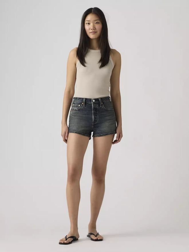 levi's® 501® original 高腰牛仔短褲 | 女裝 56327055024- Dark Indigo  – Levi's 香港