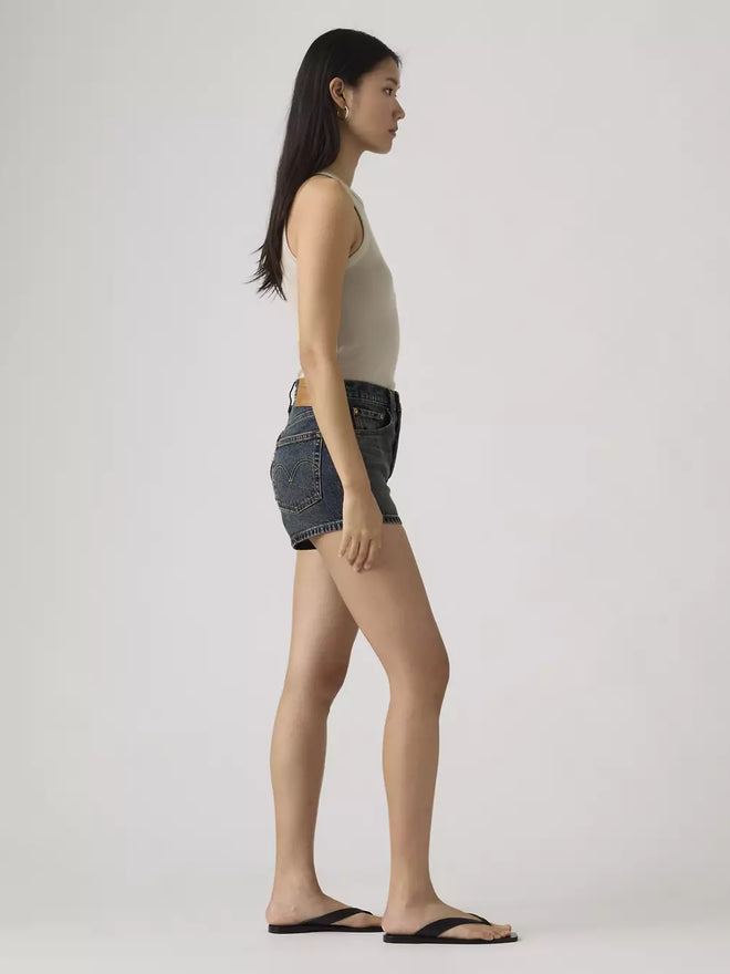 levi's® 501® original 高腰牛仔短褲 | 女裝 56327055024- Dark Indigo  – Levi's 香港