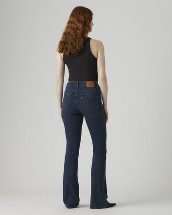 levi's® 726 高腰喇叭牛仔褲 | 女裝 A341001202530 Medium Indigo  – Levi's 香港