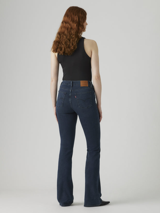 levi's® 726 高腰喇叭牛仔褲 | 女裝 A341001202530 Medium Indigo  – Levi's 香港