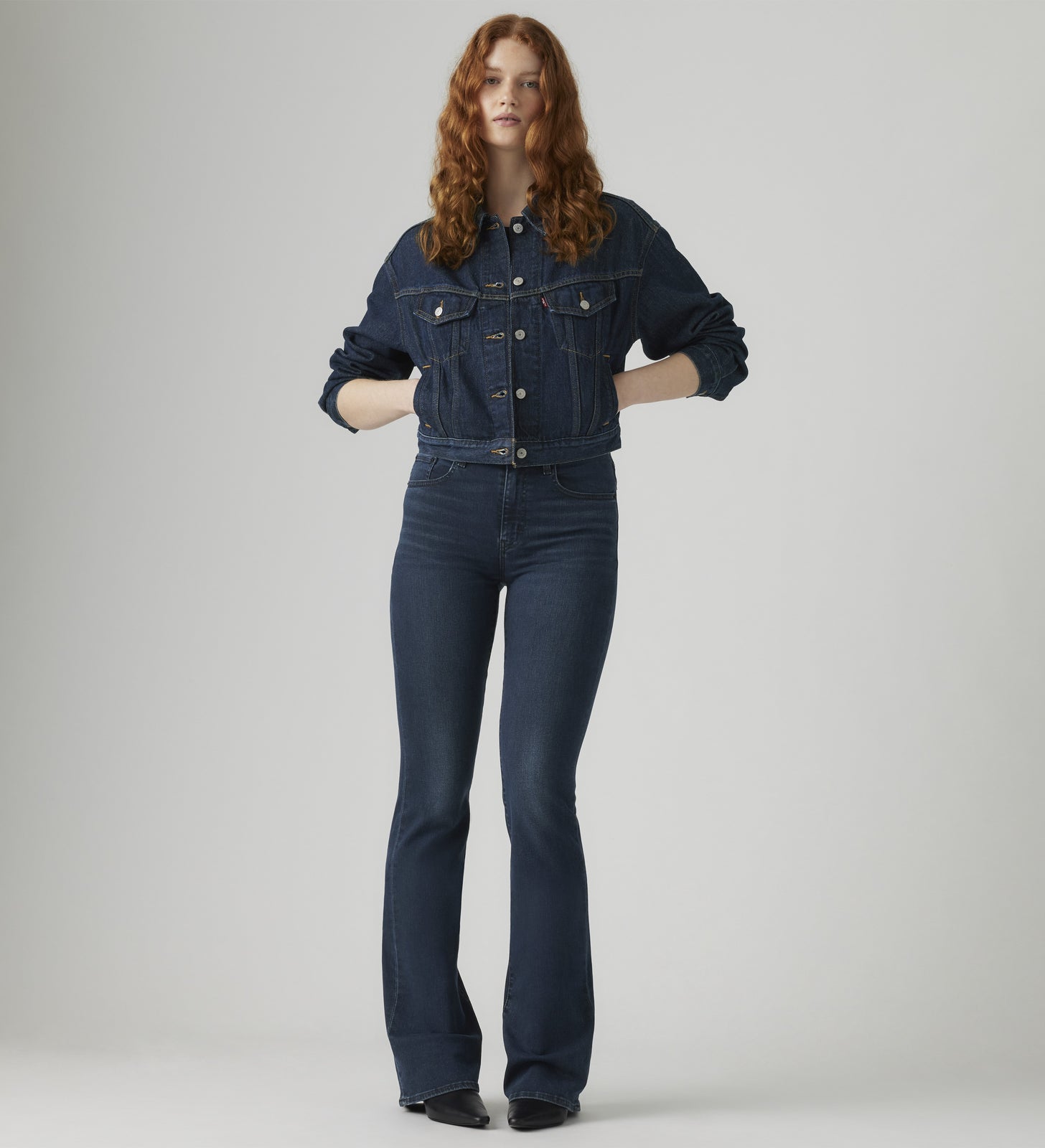levi's® women's 726 high-rise flare jeans A341001202530 Medium Indigo – Levi's Hong Kong
