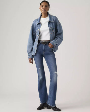 levi's® 726™ 高腰喇叭牛仔褲 | 女裝 A341001632530 Medium Indigo  – Levi's 香港