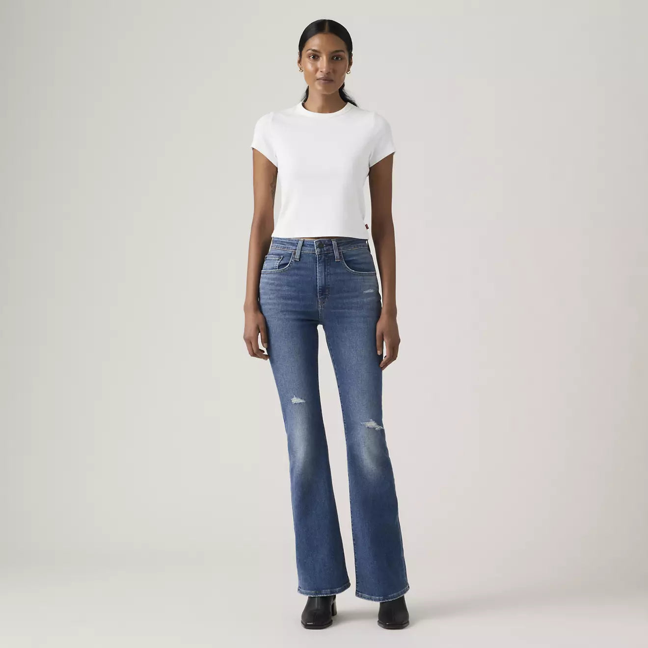 levi's® 726™ 高腰喇叭牛仔褲 | 女裝 A341001632530 Medium Indigo – Levi's 香港