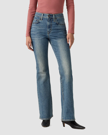 levi's® 726 high-rise flare 高腰喇叭牛仔褲 | 女裝   A341001682528 Medium Indigo  – Levi's 香港