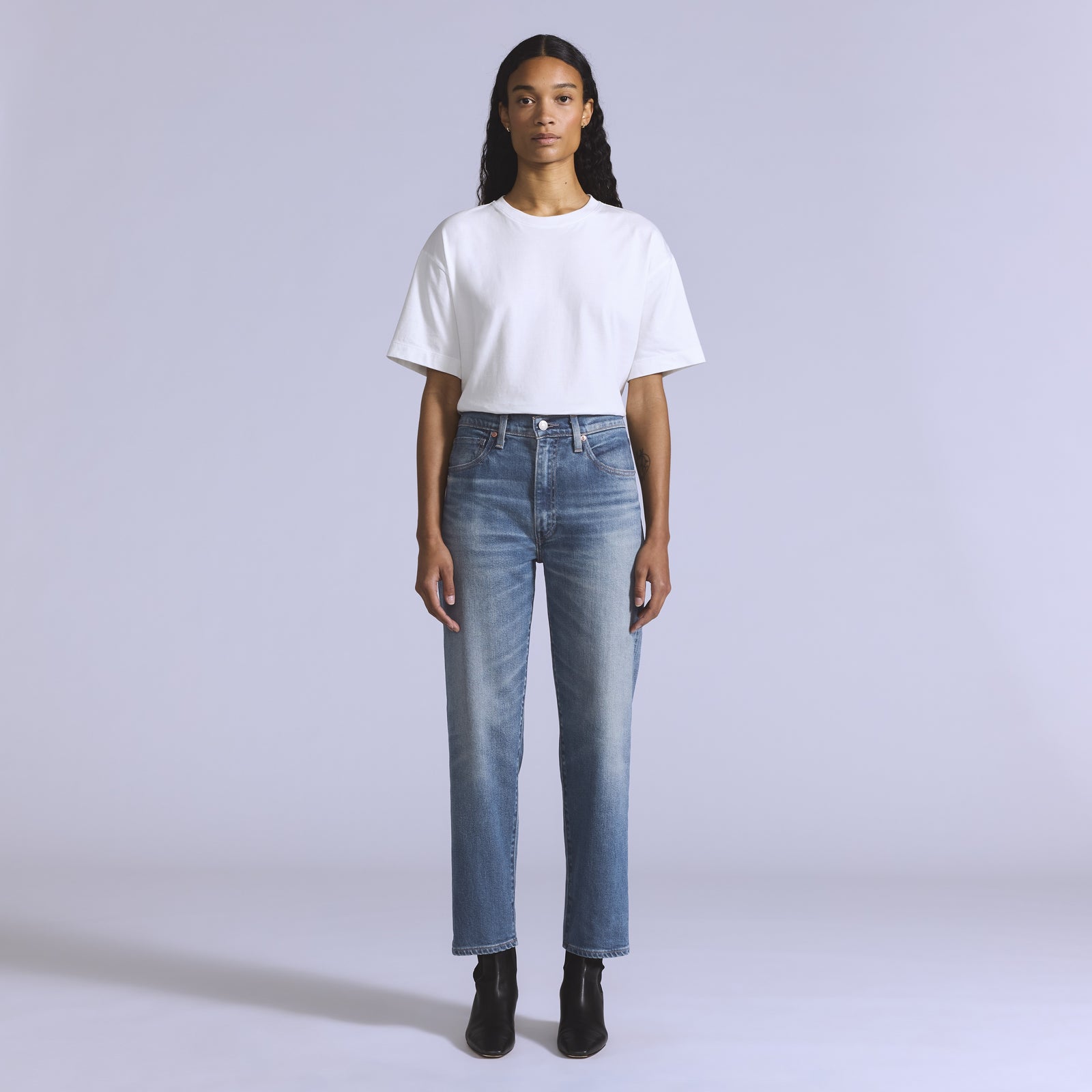 levi’s® blue tab™ women’s column jeans A588800122430 Medium Indigo – Levi's Hong Kong