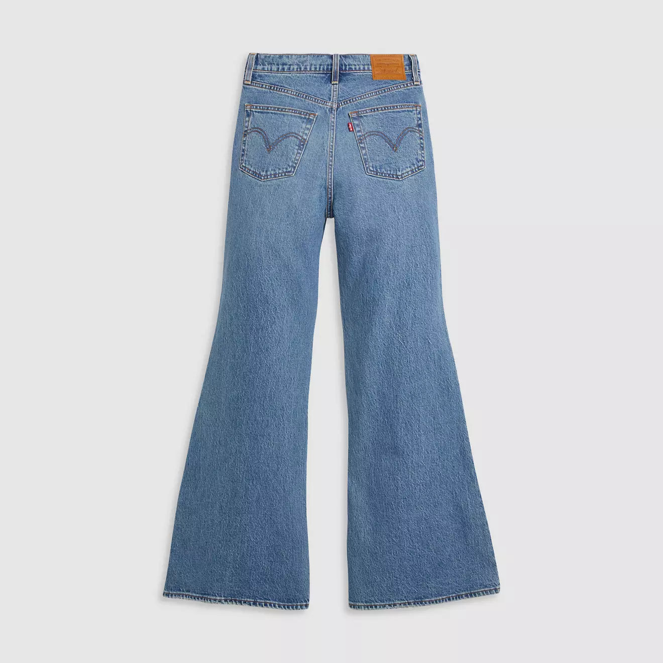 levi's® ribcage bell 高腰喇叭牛仔褲 | 女裝 A750300202430 Medium Indigo - Worn In – Levi's 香港