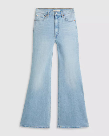 levi's® ribcage 高腰喇叭牛仔褲 | 女裝 A750300212430 Light Indigo  – Levi's 香港