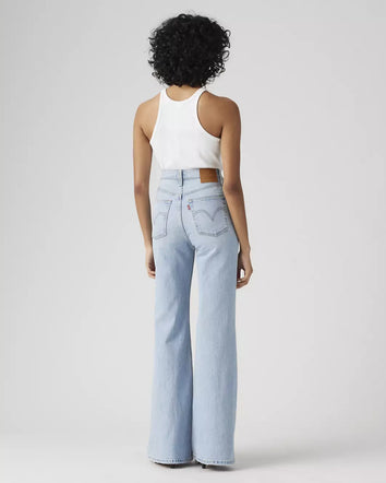levi's® ribcage 高腰喇叭牛仔褲 | 女裝 A750300212430 Light Indigo  – Levi's 香港