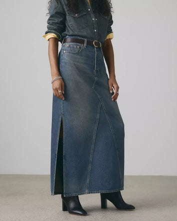 levi's® icon 半身裙 | 女裝 A8727001424- Medium Indigo  – Levi's 香港