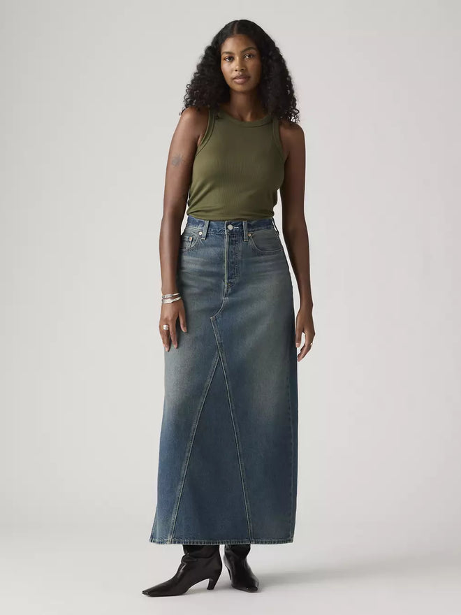 levi's® icon 半身裙 | 女裝 A8727001424- Medium Indigo  – Levi's 香港