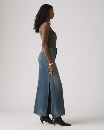 levi's® icon 半身裙 | 女裝 A8727001424- Medium Indigo  – Levi's 香港