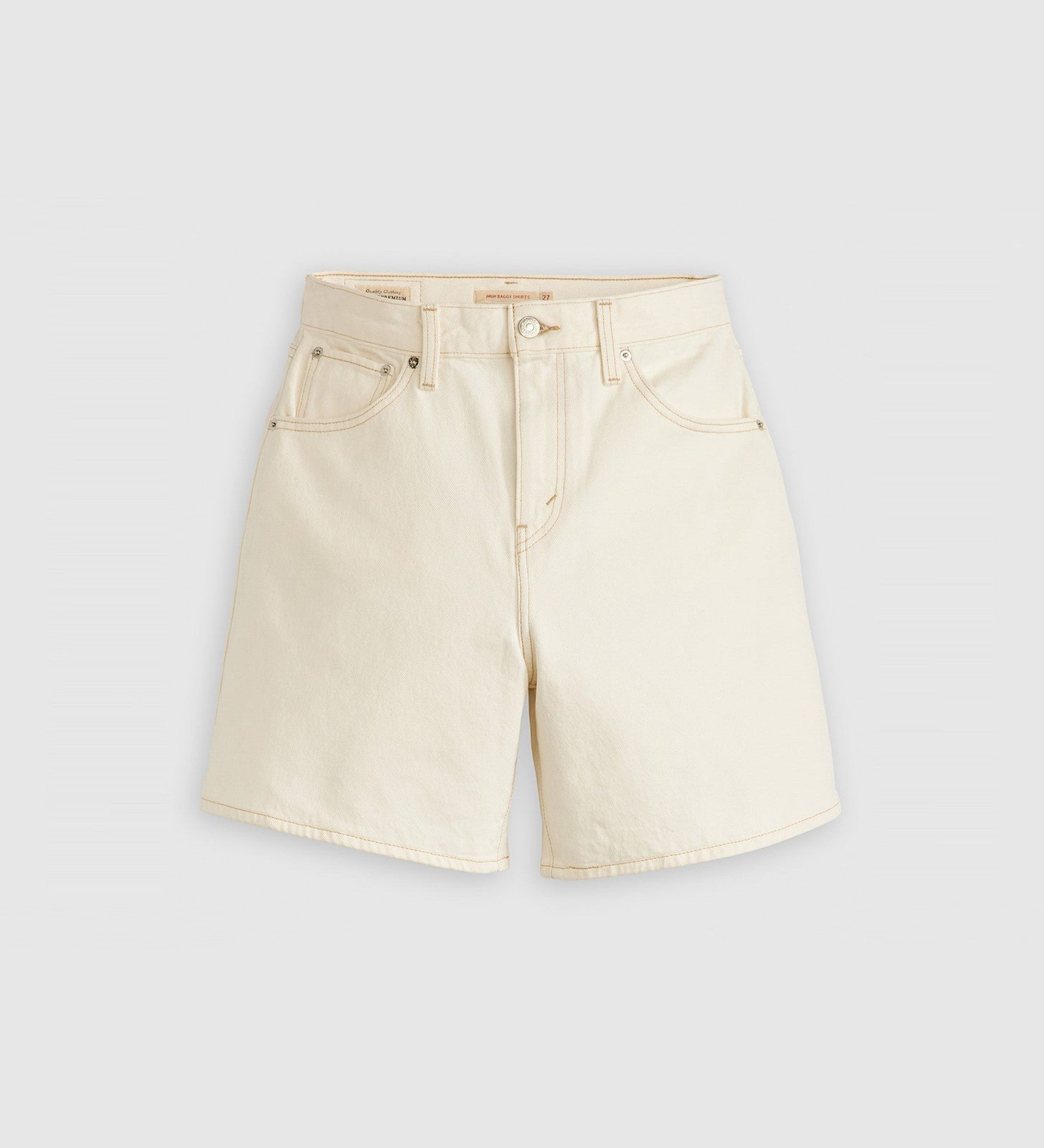 levi's® 高腰 baggy 寬鬆短褲|女裝 A9311000723- Neutrals – Levi's 香港