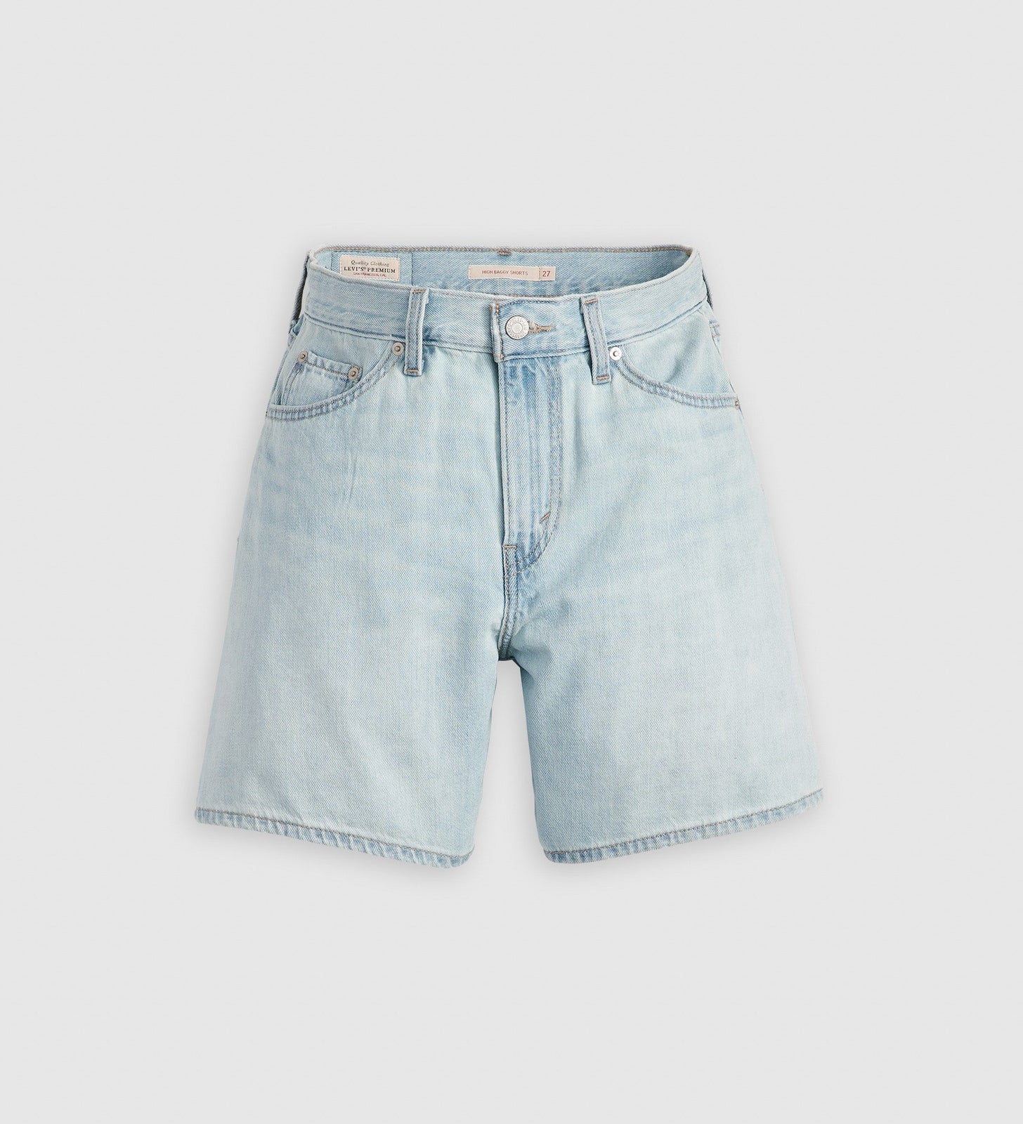 levi's® women's high-rise baggy shorts A9311001623- Light Indigo - Flat Finish – Levi's Hong Kong