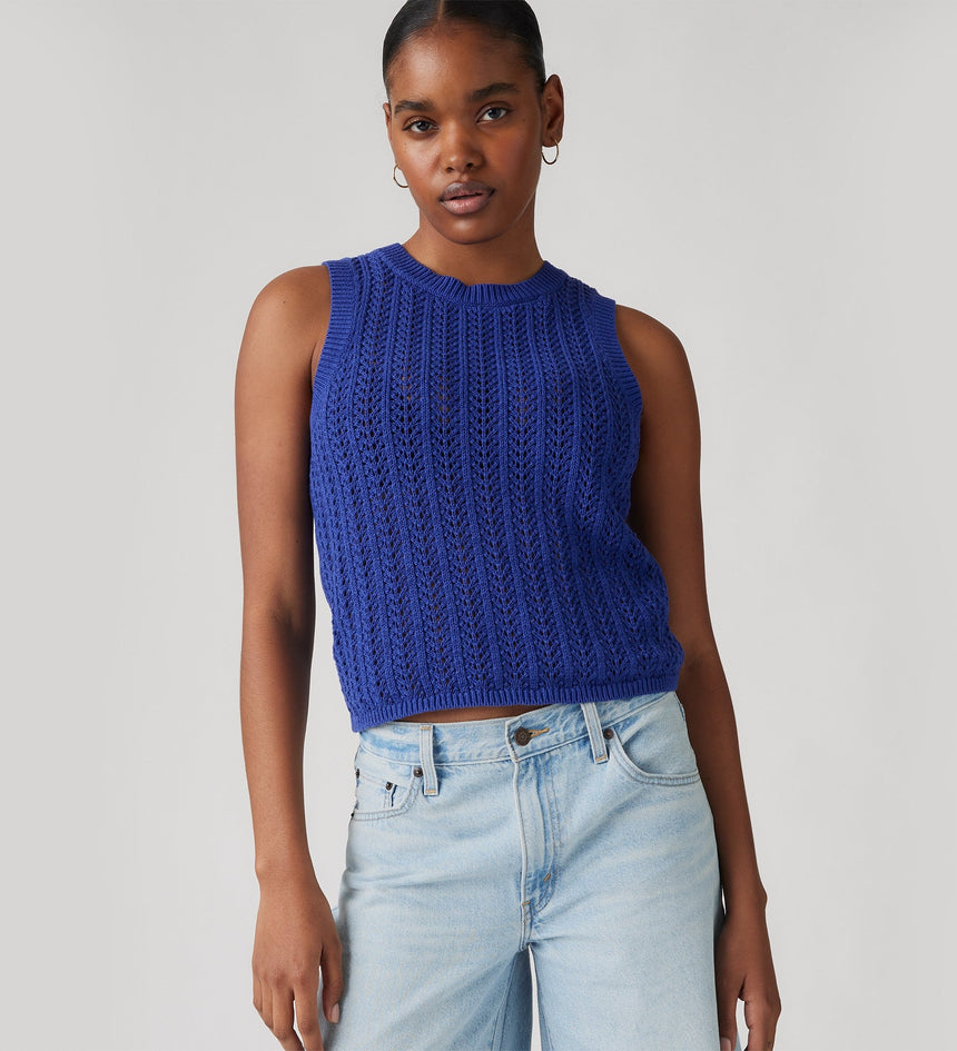 levi's® women's sunrise crochet tank 0012Z0001XS- Blues – Levi's Hong Kong