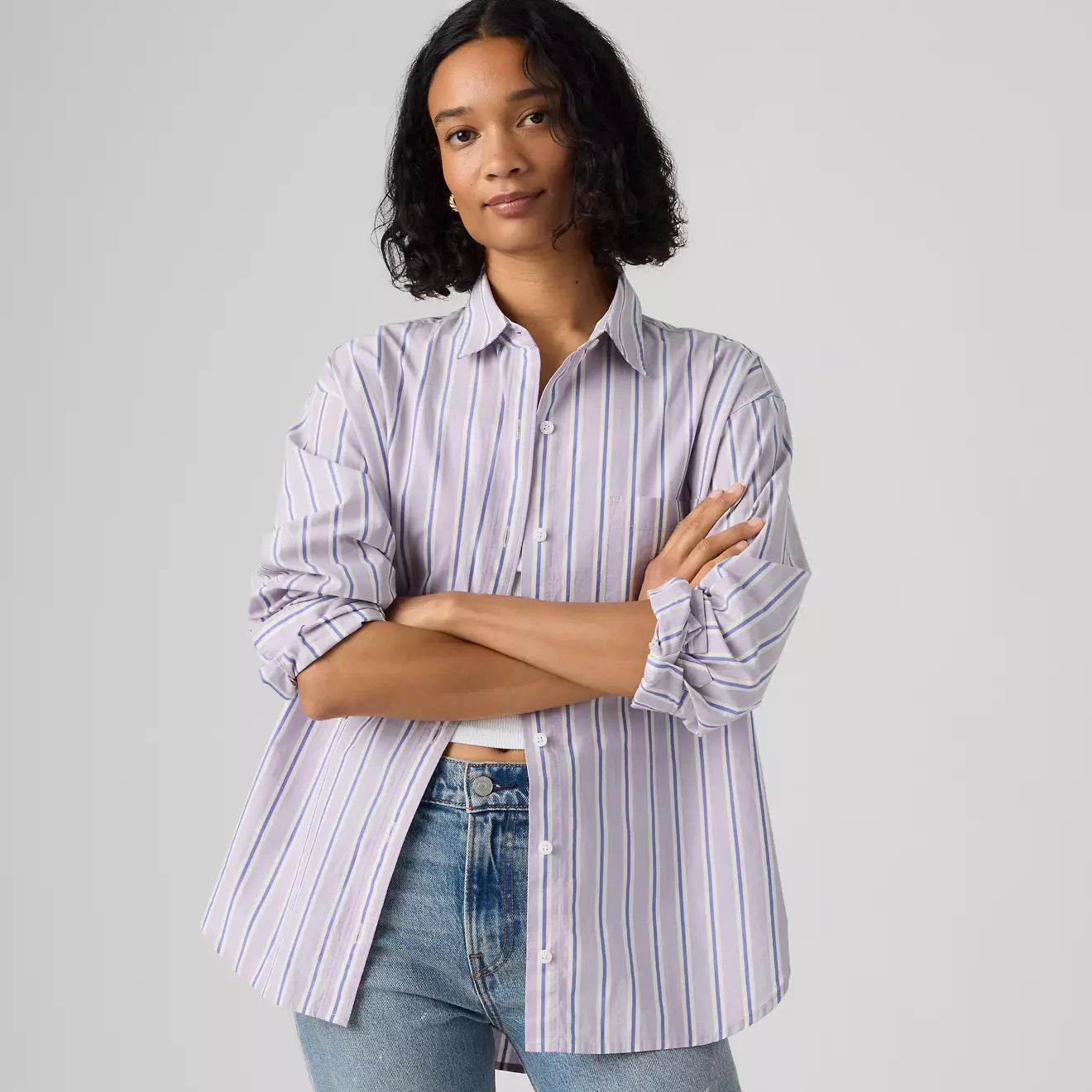 levi's® women's harlie boyfriend shirt 001HM0028XS- Multicolor – Levi's Hong Kong