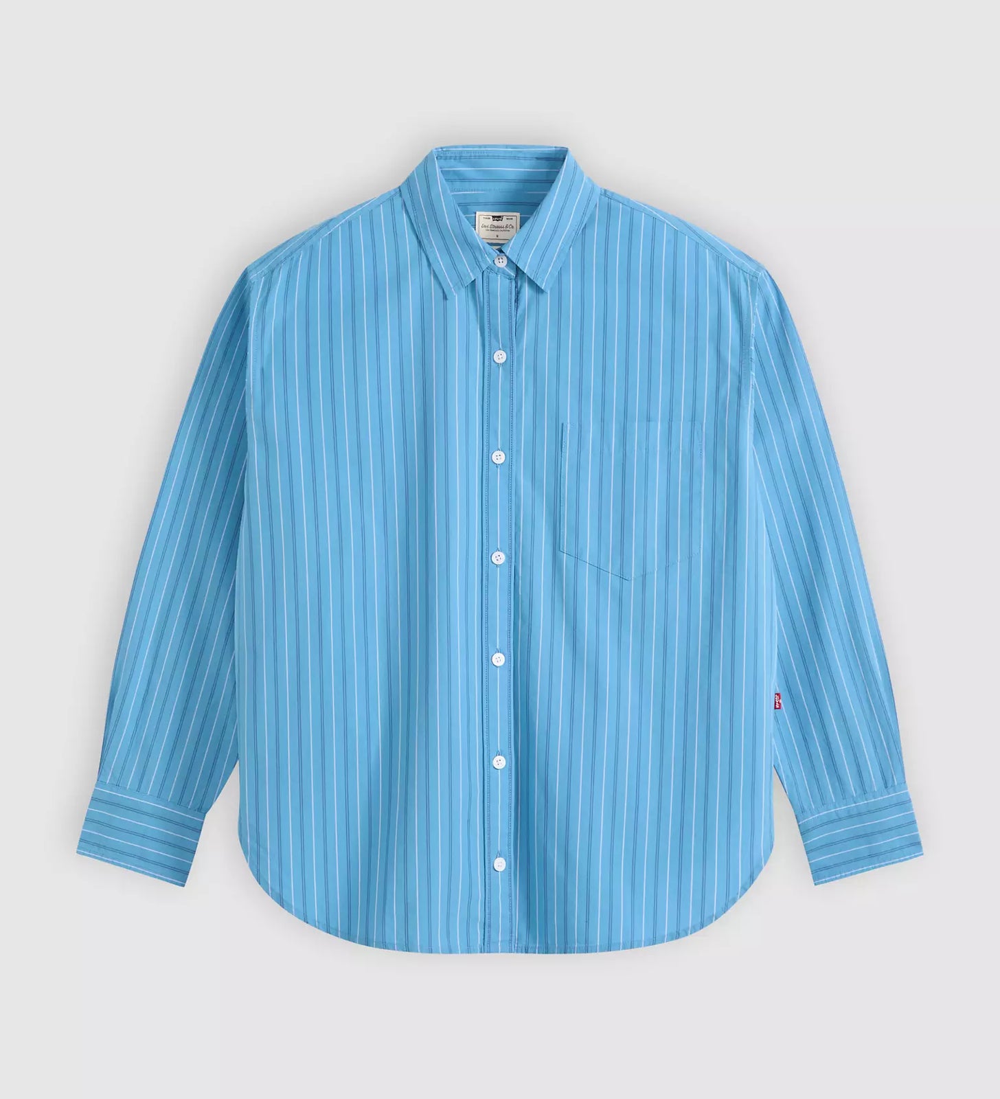 levi's® women's harlie boyfriend shirt 001HM0029XS- Blue – Levi's Hong Kong
