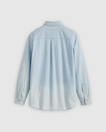 levi's® blue tab™ women's club shirt 001LP0000XS- Medium Indigo  – Levi's 香港