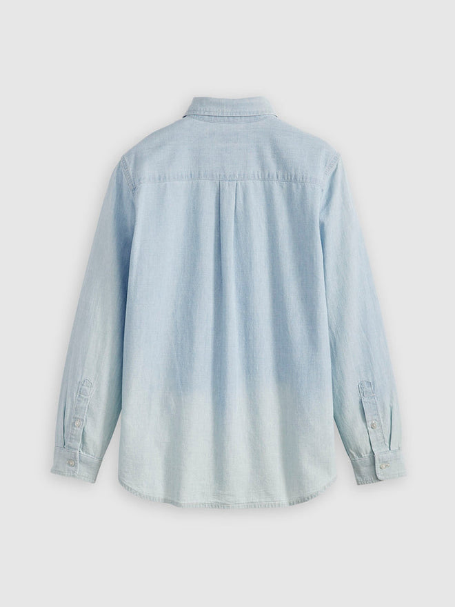 levi’s® blue tab™ 女裝 club 襯衫 001LP0000XS- Medium Indigo  – Levi's 香港
