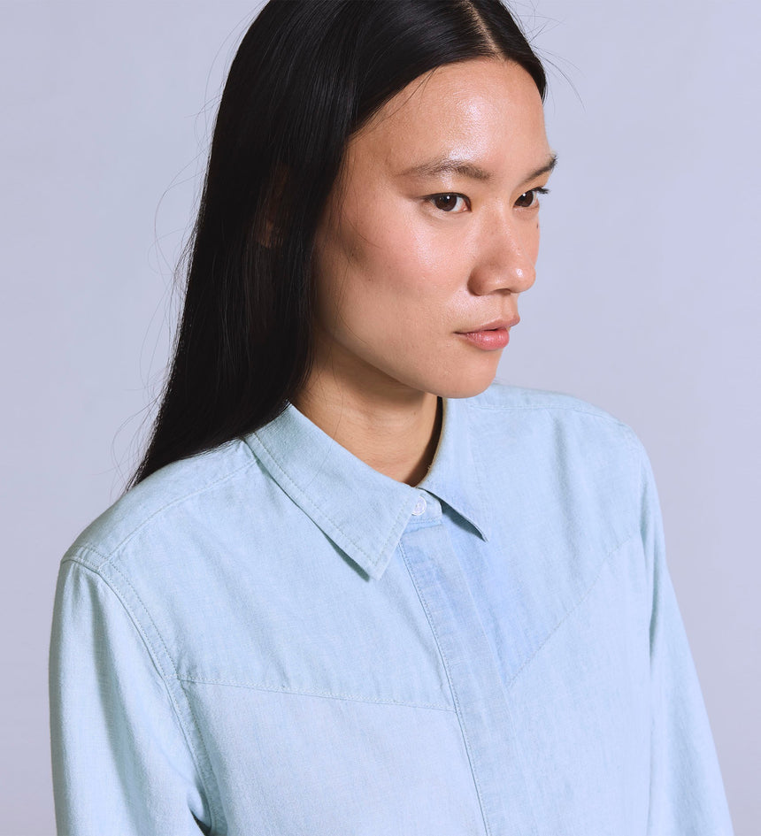 levi's® blue tab™ women's club shirt 001LP0000XS- Medium Indigo – Levi's Hong Kong