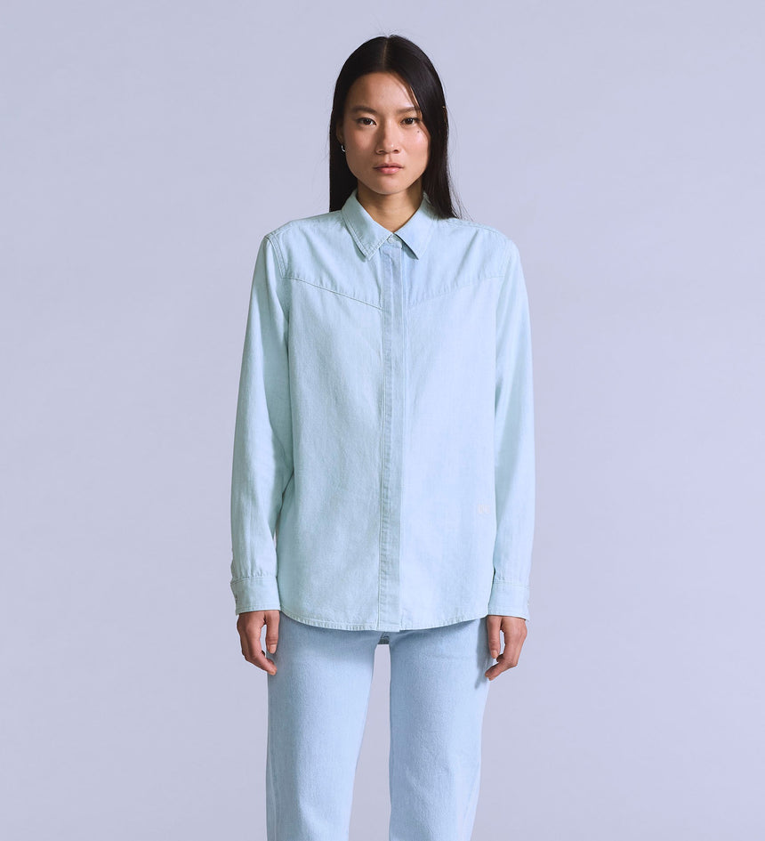 levi's® blue tab™ women's club shirt 001LP0000XS- Medium Indigo – Levi's Hong Kong