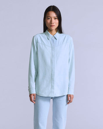 levi's® blue tab™ women's club shirt 001LP0000XS- Medium Indigo  – Levi's 香港