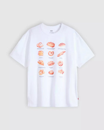 levi's® graphic tabor 圖案 t恤 | 女裝   001MX0018XXS- White  – Levi's 香港