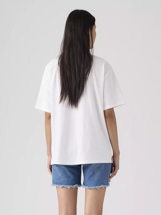 levi's® graphic tabor 圖案 t恤 | 女裝   001MX0018XXS- White  – Levi's 香港