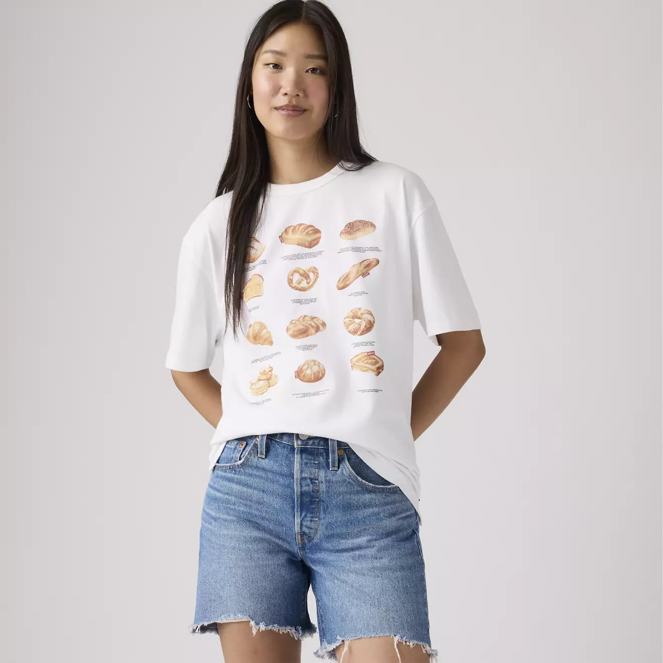 levi's® women's graphic tabor t-shirt 001MX0018XXS- White – Levi's Hong Kong
