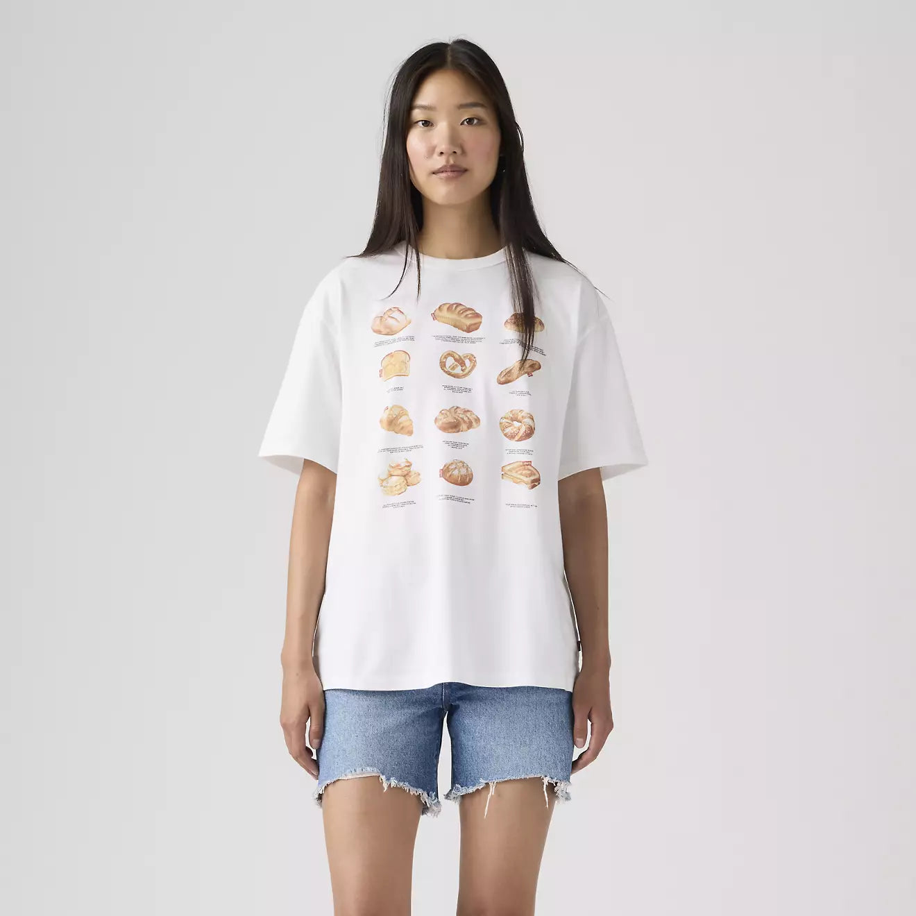 levi's® women's graphic tabor t-shirt 001MX0018XXS- White – Levi's Hong Kong