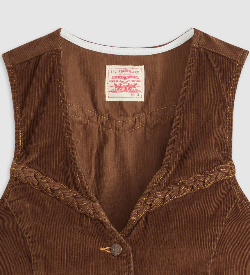 levi's® women's braided vest 001WQ0002XS- Neutral – Levi's Hong Kong