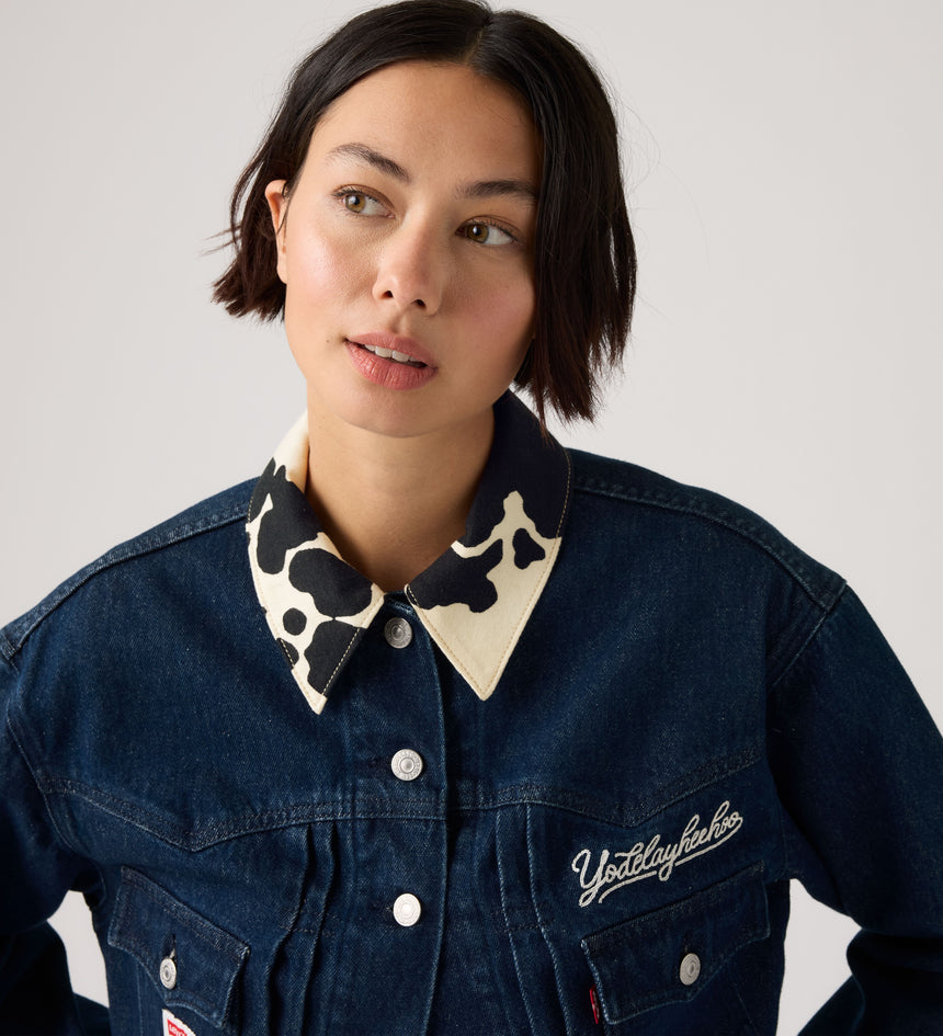 levi's® x toy story women's type ii trucker jacket 0034C0000XS- Dark Indigo – Levi's Hong Kong